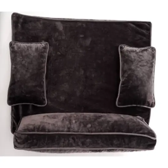Precious Tails Modern Sofa Cat and Dog Bed - M - Charcoal image {3}