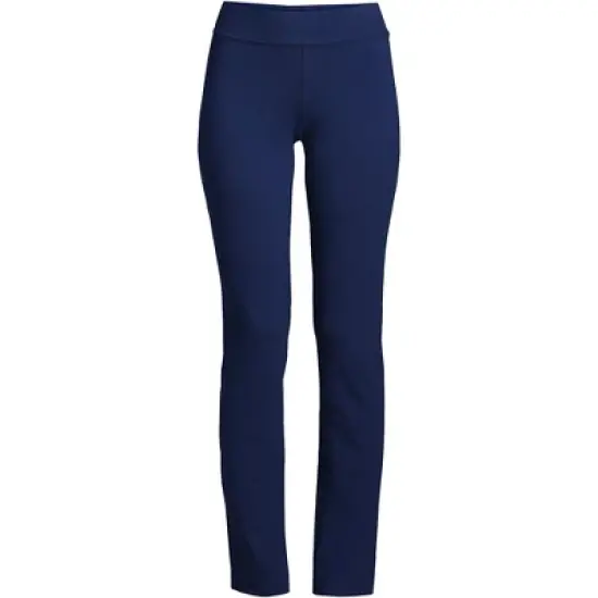 Lands' End Women's Tall Starfish Mid Rise Slim Leg Elastic Waist Pull On Pants image {5}