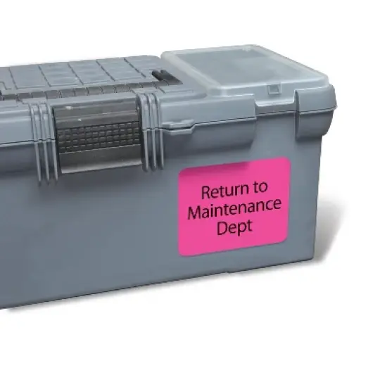 Avery Removable Multipurpose Labels, Sure Feed Technology, 3-1/3" x 4", Assorted Neon, 72 Labels (6482) image {4}