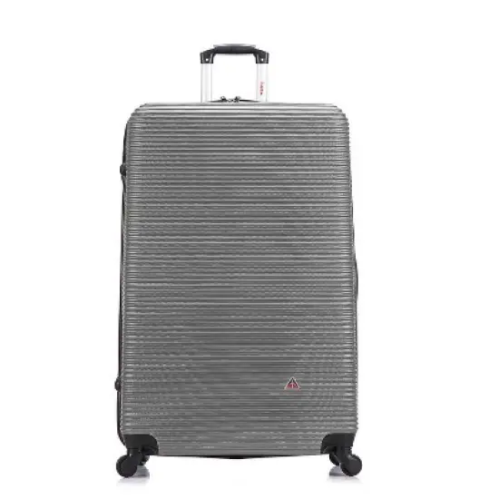 InUSA Checked Royal Lightweight Hardside Spinner Suitcase image {7}