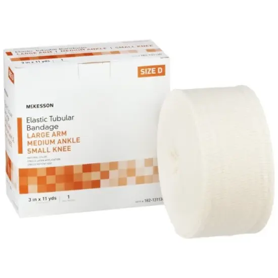 McKesson Spandagrip Cotton-Poly Blend Elastic Tubular Support Bandage Beige NonSterile Size D 3" x 11 Yd 1 Ct image {5}
