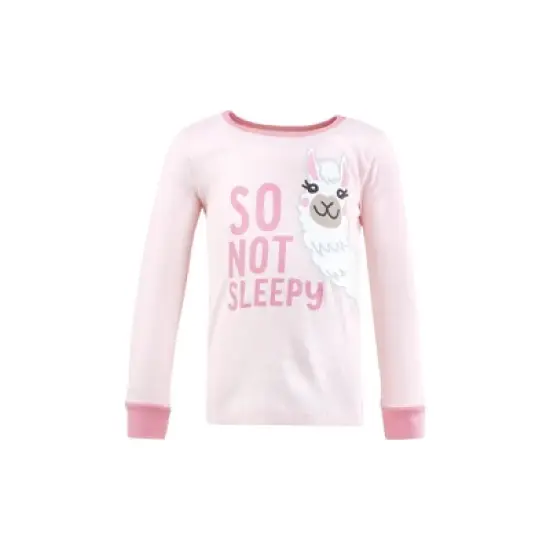 Hudson Baby Girl Cotton Pajama Set, Llama image {2}