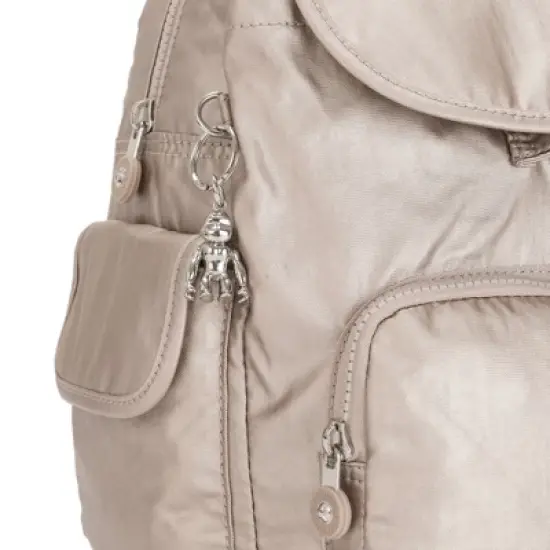 Kipling City Pack Small Metallic Backpack image {5}