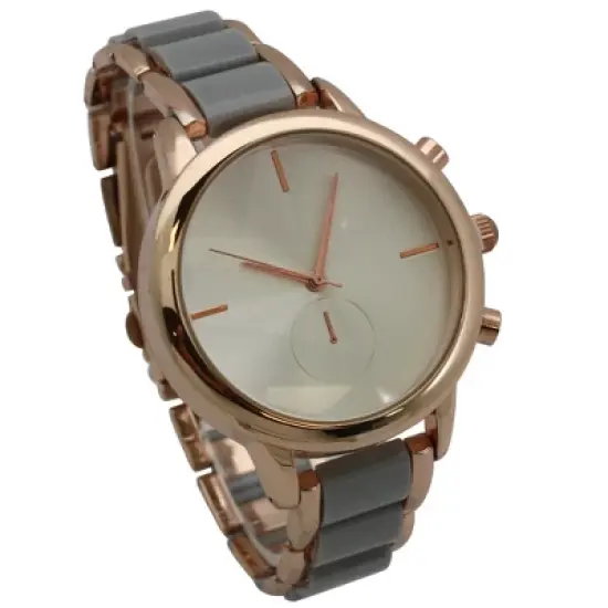 OLIVIA PRATT WOMENS TWO TONE MATTE AND SHINY BRACELET WATCH image {1}