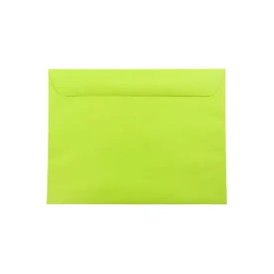 JAM Paper 9 x 12 Booklet Catalog Colored Envelopes Ultra Lime Green 5156771 image {4}