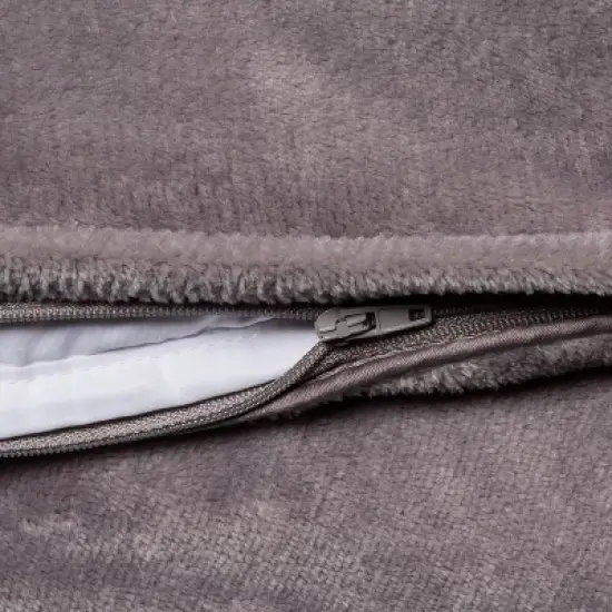 55"x80" Microplush Weighted Blanket with Removable Cover - Threshold&trade; image {2}