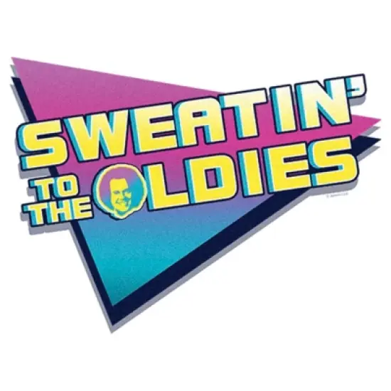 Women's Richard Simmons Sweatin' to the Oldies Flag Logo T-Shirt image {1}