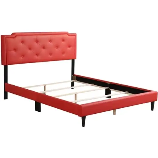 Passion Furniture Deb Tufted Queen Panel Bed image {2}