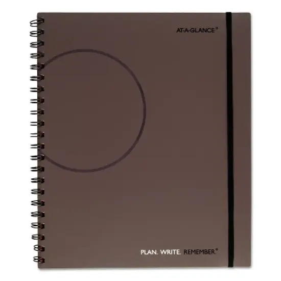 Plan. Write. Remember. Planning Notebook Two Days Per Page , 11 X 8.38, Gray Cover, Undated image {1}