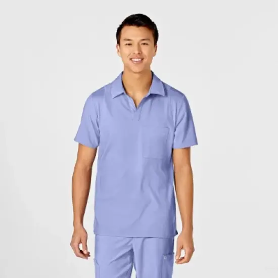 Wink Men's Collar Scrub Top image {15}