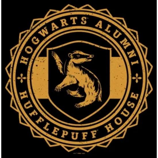 Women's Harry Potter Hogwarts Alumni Hufflepuff House T-Shirt image {1}