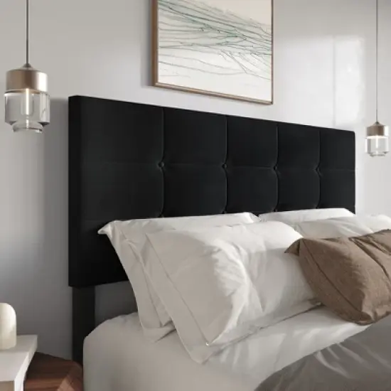 Home Design Dillon Tufted Upholstered Headboard image {2}