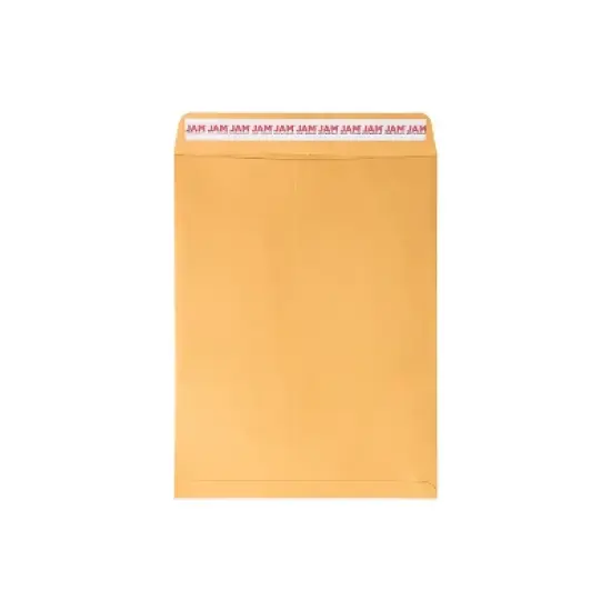 JAM PAPER Self Seal Catalog Envelopes 10" x 13" Brown Kraft Manila 100/Pack (13034233D) image {1}