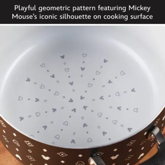 Farberware Disney Monochrome 5.5qt Ceramic Nonstick Stockpot with Lid Black: Dishwasher-Safe, Gas & Electric Compatible image {4}