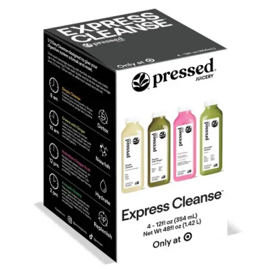 Pressed Juicery 1/2 Day Express Cleanse - 4ct/12 fl oz image {2}