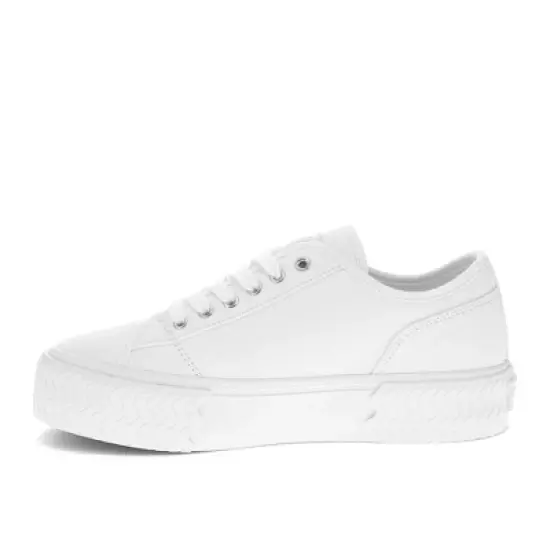 Levi's Womens Mdrn Lo Stacked Canvas Textured Casual Platform Sneaker Shoe image {4}