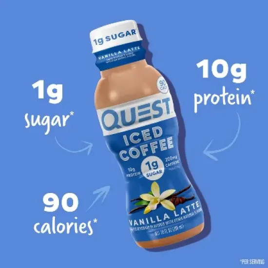 Quest Nutrition Iced Coffee Protein Shake - Vanilla Latte image {2}