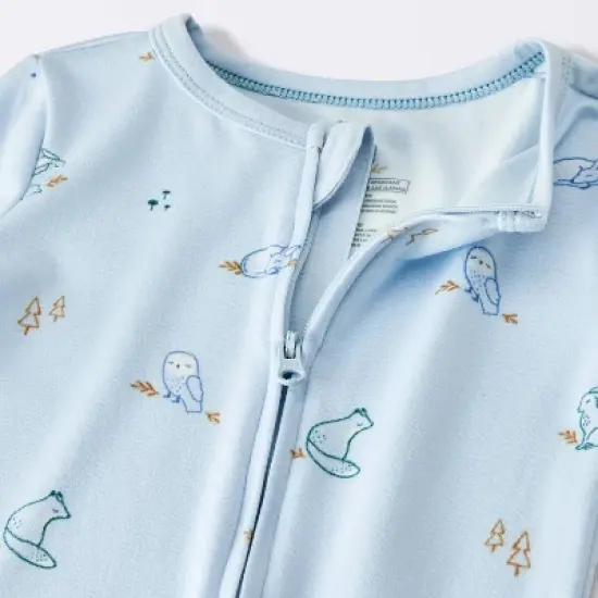 Toddler Boys' Smooth Jersey Snug Fit Union Suit - Cloud Island&trade; Blue image {2}