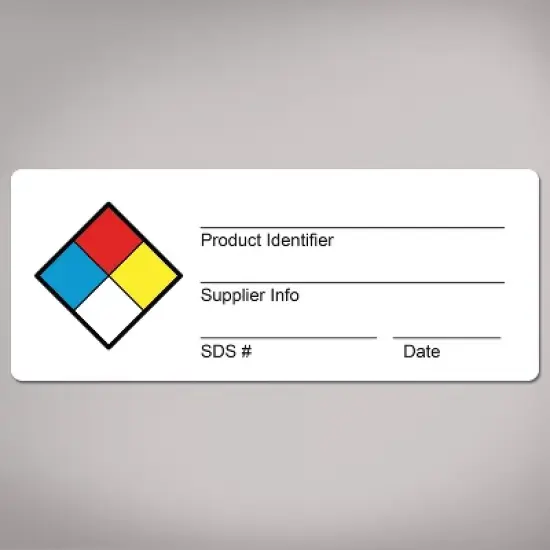 Avery NFPA Secondary Container Labels, Waterproof, Chemical Resistant, Preprinted, Handwrite-Only, 1" x 2.5", 240 NFPA Labels image {6}