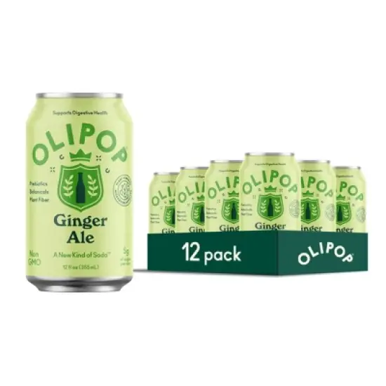 OLIPOP Ginger Ale Soda - 12ct/12 fl oz Cans image {7}