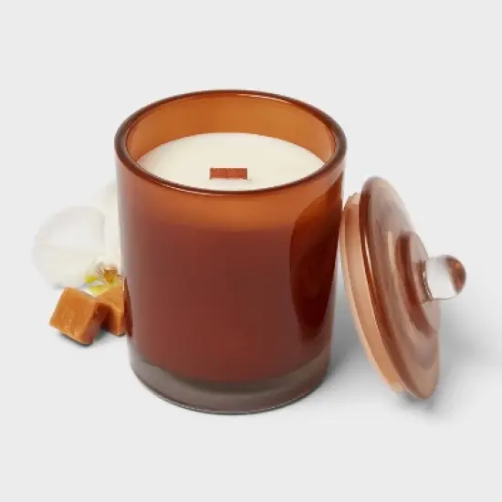 Wooden Wick Lidded Jar Candle - Threshold&trade; image {2}
