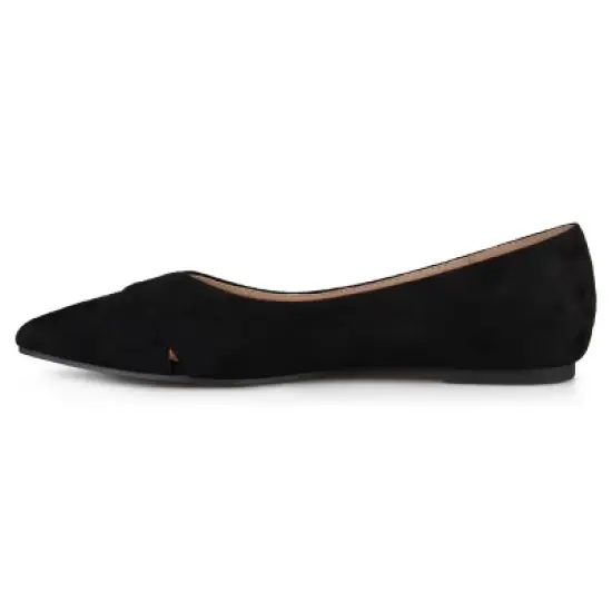 Journee Collection Womens Winslo Slip On Pointed Toe Ballet Flats image {1}