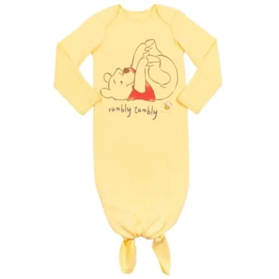 Disney Winnie the Pooh Baby Sleeper Gown and Hat Newborn to Infant image {1}