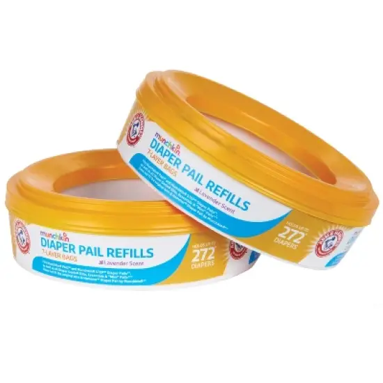 Munchkin Arm & Hammer Diaper Pail Refill Rings- 2pk/544ct image {5}
