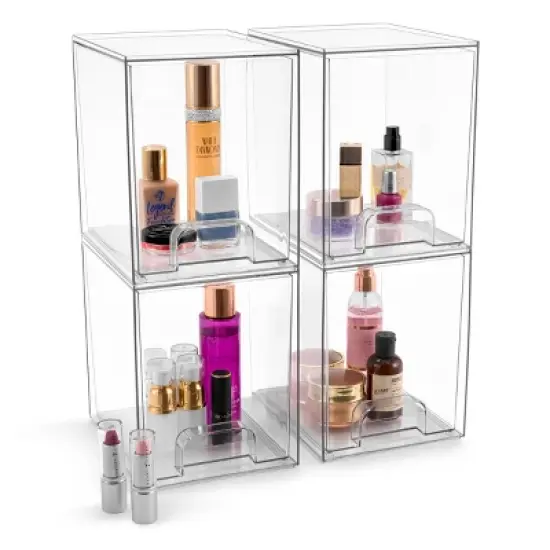 Sorbus Clear Acrylic Drawer Organizers - Makeup Case Pull-Out Drawers image {13}