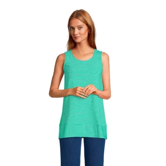 Lands' End Women's Slub Jersey Swing Tunic Tank image {6}