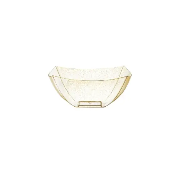Posh Setting Square Gold Glitter Serving Bowl - 8 oz. - 4 Pack image {2}