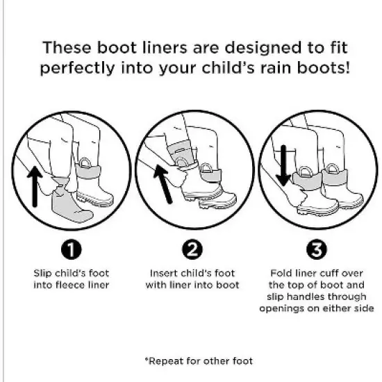 Frozen Anna & Elsa Girl's Rain Boots with Soft Removable Liner, Kids (1-8 Years) image {5}