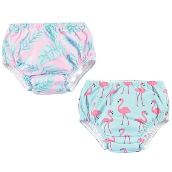 Hudson Baby Infant and Toddler Girl Swim Diapers, Flamingos image {4}