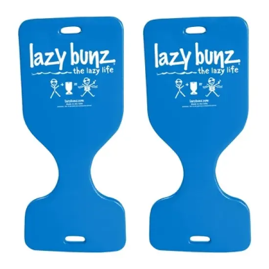 TRC Recreation Lazy Bunz Foam Water Saddle Pool Float for Adults and Kids, Lounger for Swimming Pool, Lake, River, and Beach Essentials, Blue (2 Pack) image {6}