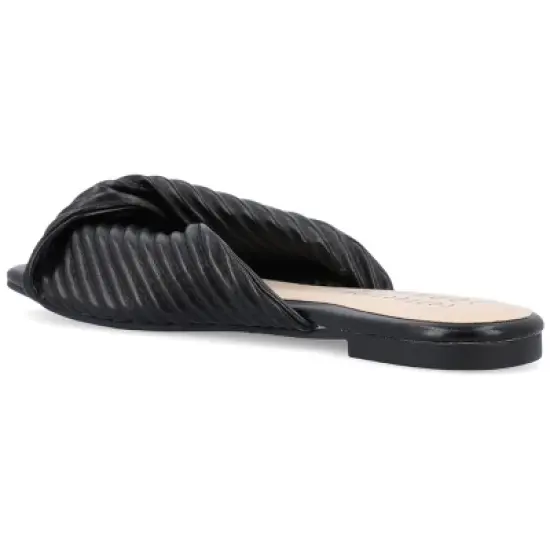 Journee Collection Womens Emalynn Tru Comfort Foam Slip On Slide Flat Sandals image {6}