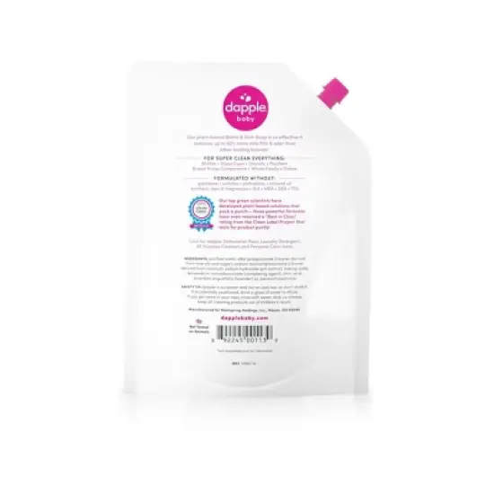 Dapple Bottle And Dish Liquid Soap Refill - Lavender - 34 fl oz image {1}