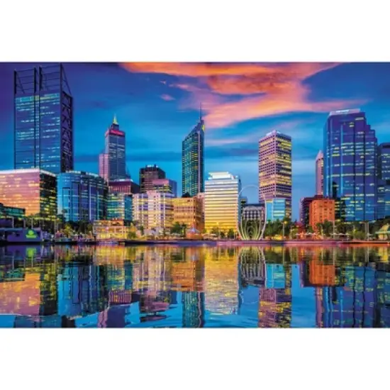 Trefl Cityscape: Urban Reflection Perth Australia Jigsaw Puzzle - 1500pc image {2}