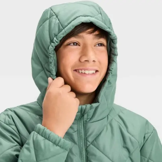 Boys' Solid Quilted Jacket - All in Motion&trade; image {2}