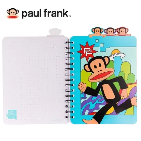 Inkology, LLC Paul Frank 4-Tab Spiral Notebook With 160 Dotted Sheets | 6 x 9 Inches image {3}