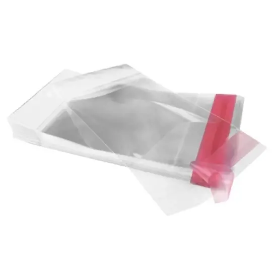 UOFFICE Pack of 1,000 Clear Resealable Cellophane Bags 3.1" x 5.9" with Hanging Header image {14}