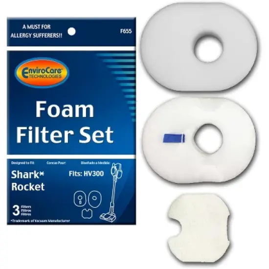 Shark Rocket Foam & Felt Filter Hv300, Hv310 Series, Part # Xffv300 and 1080ftv320 image {6}