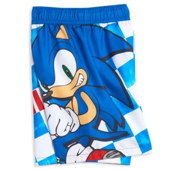 SEGA Sonic the Hedgehog Knuckles Tails Swim Trunks Bathing Suit Little Kid to Big Kid  image {3}