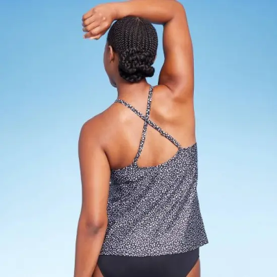 Women's High Neck Tankini Top - Kona Sol&trade; Black image {3}