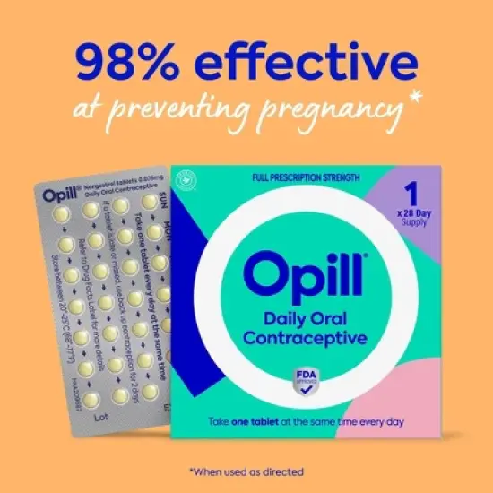Opill Daily Oral Birth Control Pills - 3 Month - 84ct image {1}