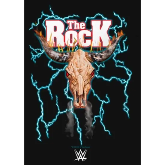 Girl's WWE The Rock Electric Bull Logo T-Shirt image {1}