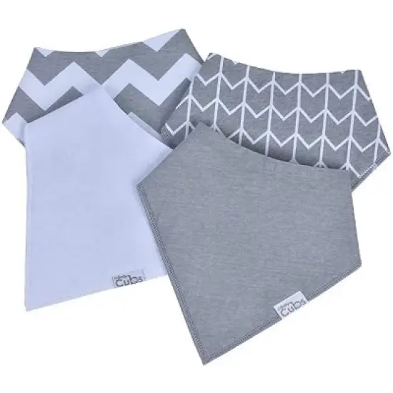 Baby Bandana Bibs, 100% Organic Cotton, 8 Pack Unisex  by Comfy Cubs image {4}