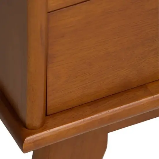 Tierney Solid Hardwood Mid Century Wide Bookcase and Storage Unit - Wyndenhall image {4}