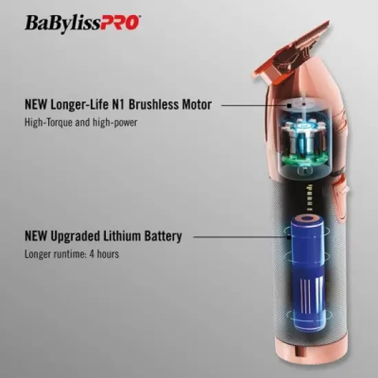 BaBylissPRO ROSEFX+ All-Metal Lithium Outlining Trimmer image {3}