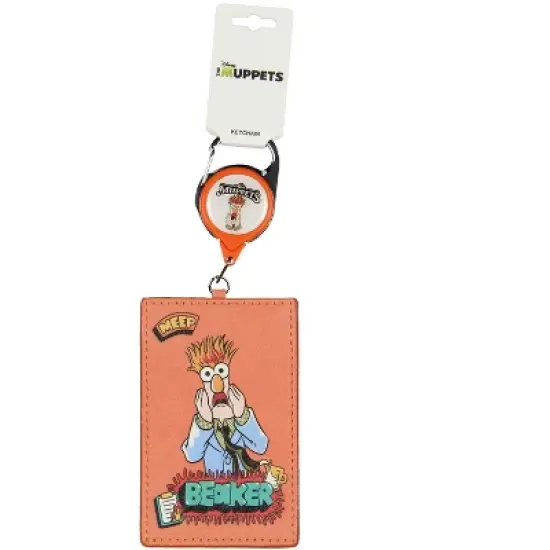Disney The Muppets Beaker Character Design Retractable ID Badge Holder Keychain image {2}