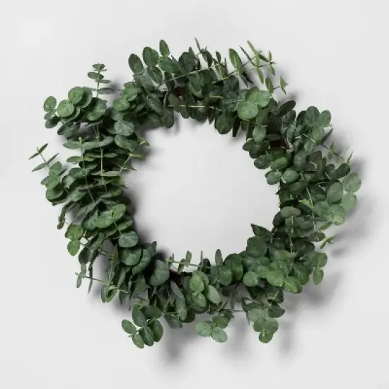 Faux Eucalyptus Wreath - Hearth & Hand&trade; with Magnolia image {4}